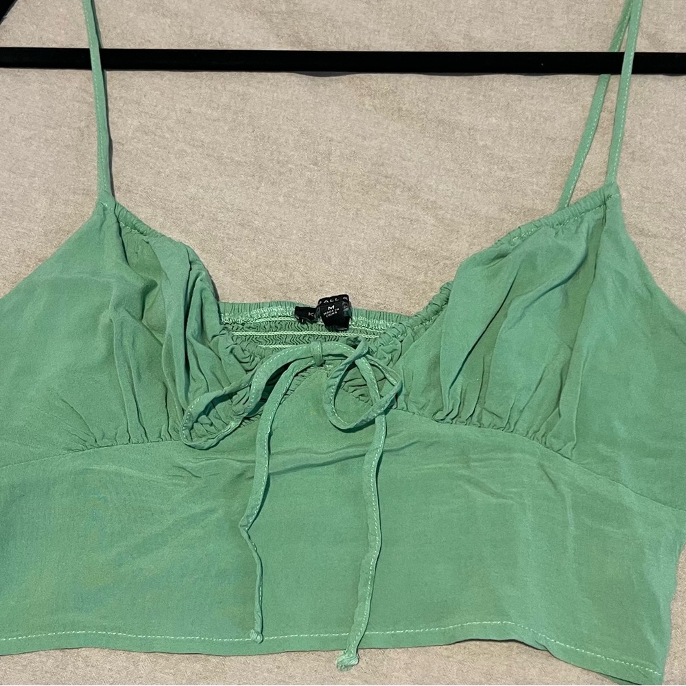 Kendall & Kylie Sage Green Tank Top